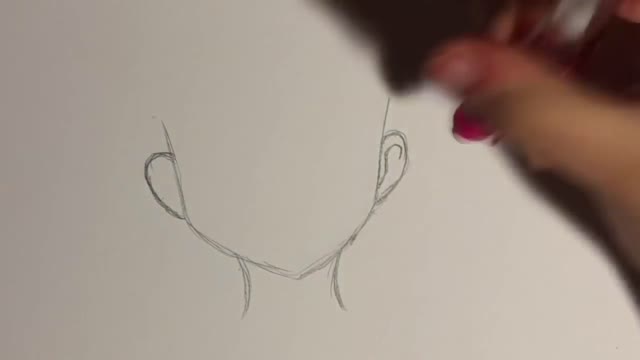 Outline The Shape Of A Girl's Ear