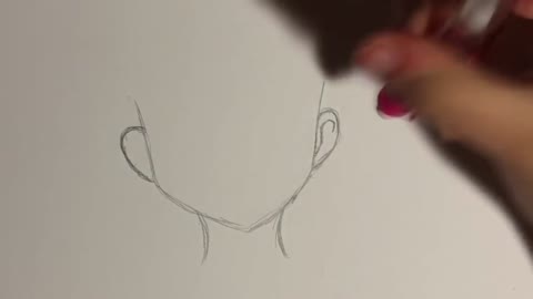 Outline The Shape Of A Girl's Ear