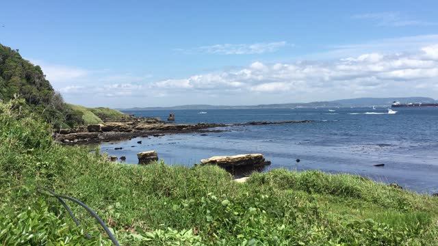 観音崎の海辺
