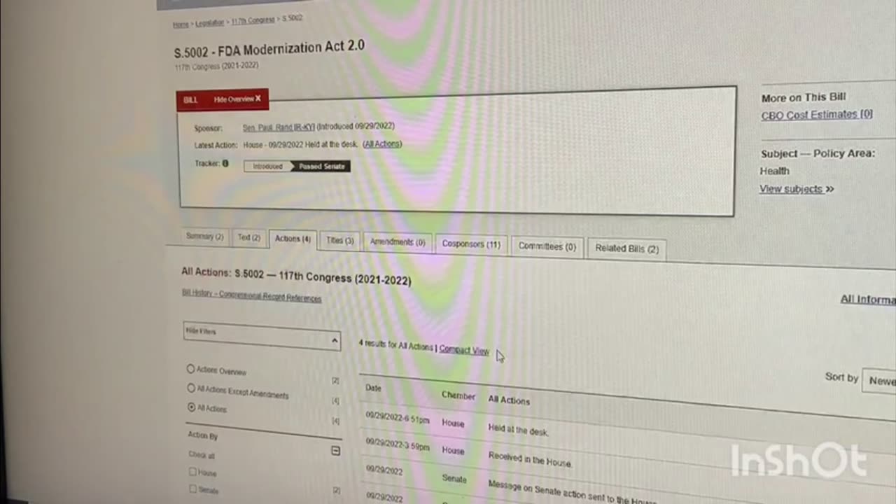FDA monetization act ~ they don’t have to test anymore for vaccines