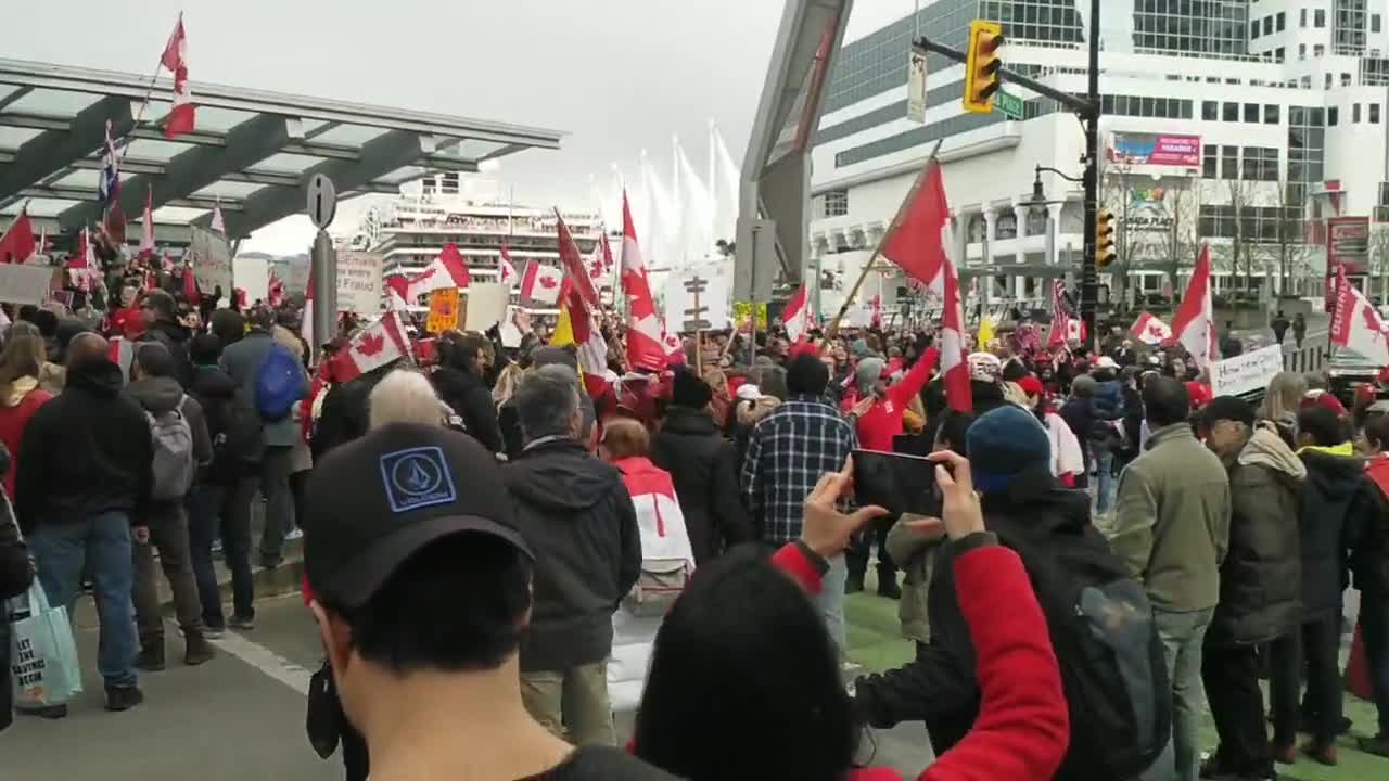 Protestors Gather Outside Bill Gates’ Ted Talk in Vancouver