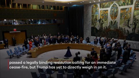 Trump Says Israel 'Losing The PR War'