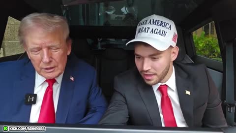 Adin Ross hangs out with president trump