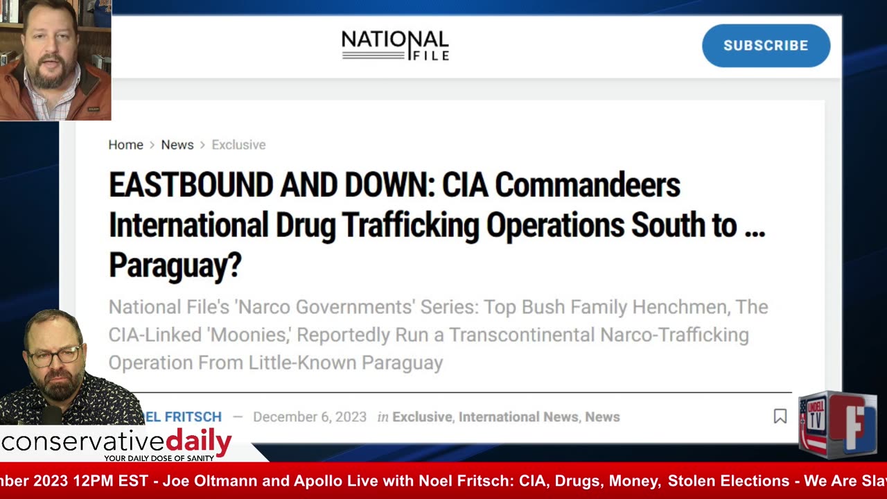 Conservative Daily Shorts: Paraguay Drug Cartel w Joe & Noel