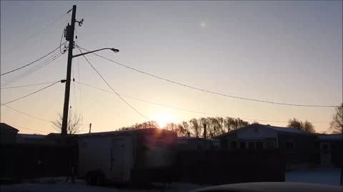 Sunrise And The Crescent Moon