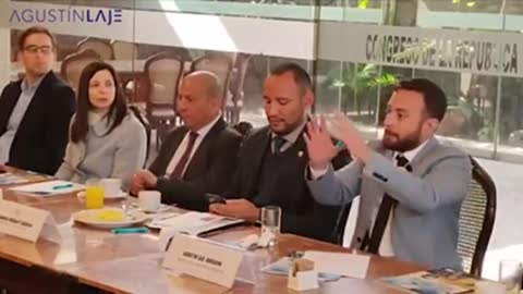 Agustin Laje expone ante el Congreso de la Republica del Perú