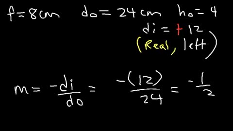 Concave Mirrors and Convex Mirrors Ray Diagram - Equations / Formulas & Practice Problems