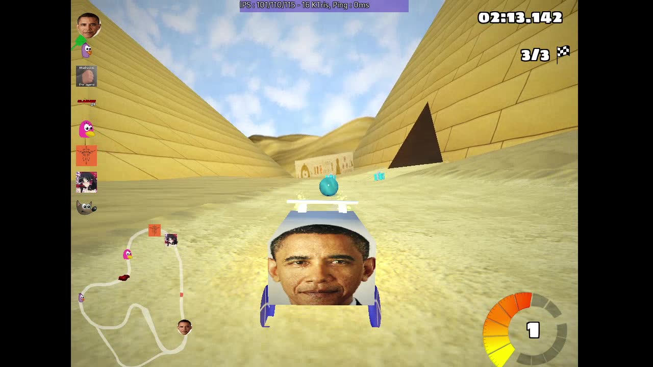 SuperTuxKart But Is Trump, Obamium Kart And Rick Roll Update