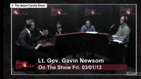 Adam carolla rips into Gavin newsom 2013