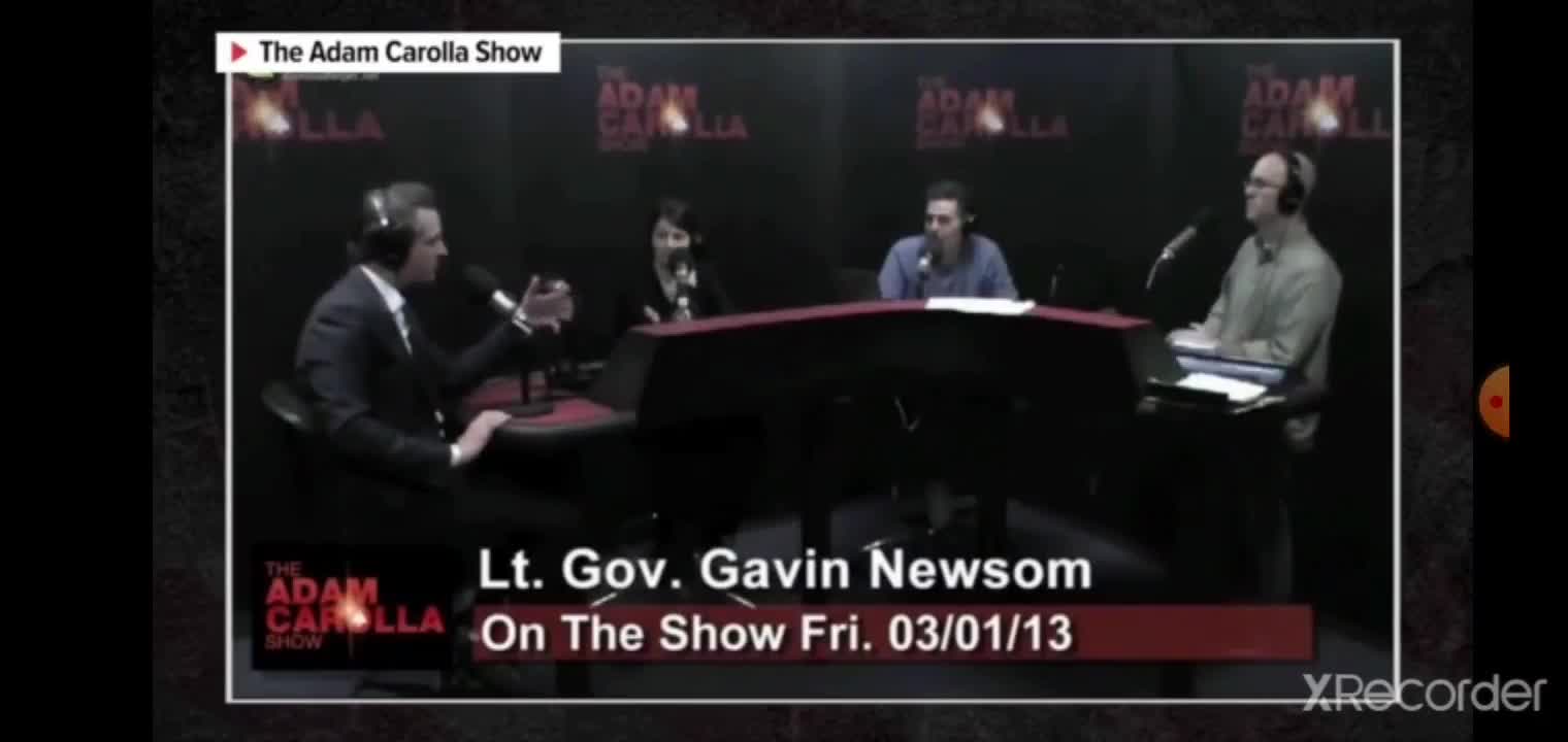 Adam carolla rips into Gavin newsom 2013