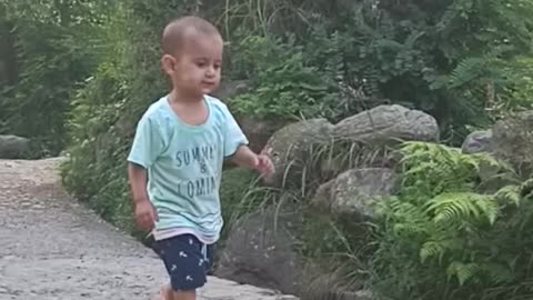 Baby Walking In Slow Motion