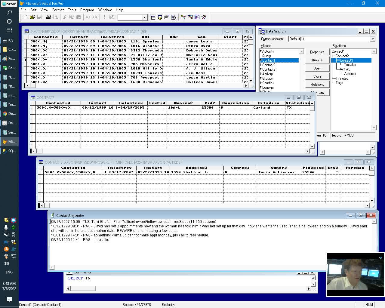 PowerLift TeleMagic database view