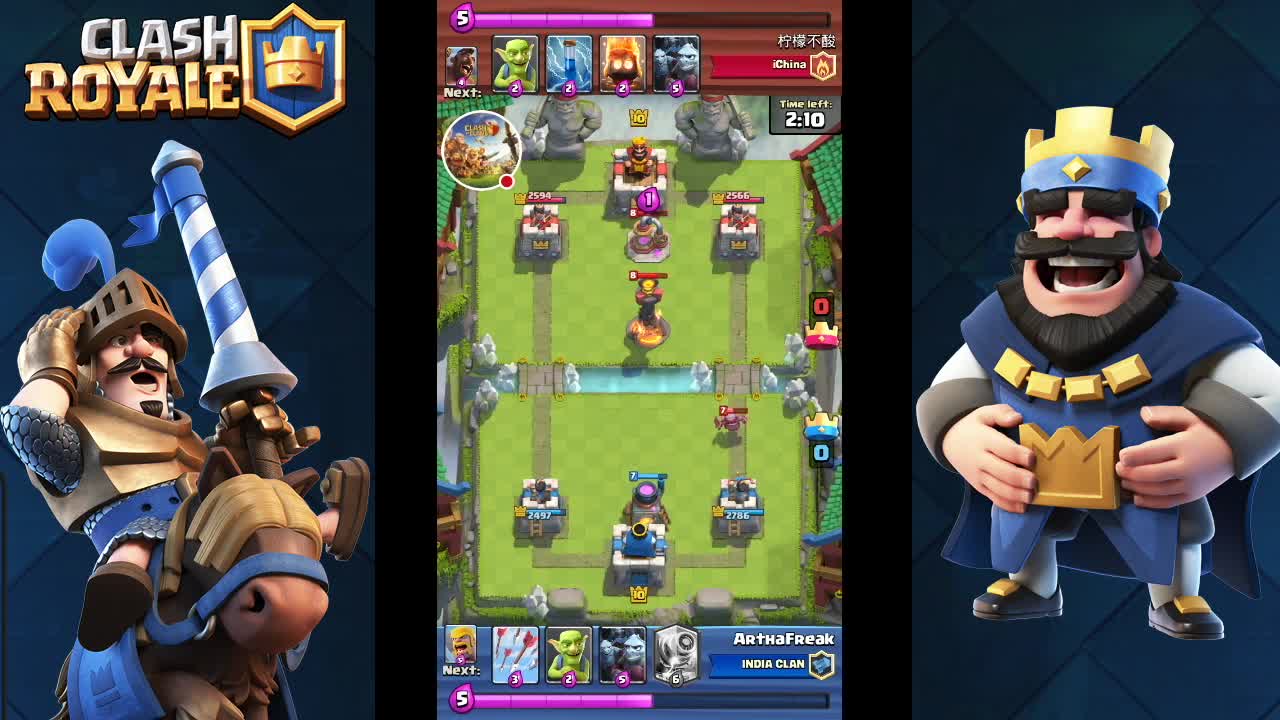 Clash Royale _ Giant-Sparky Deck Gameplay _