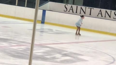Phoebe skating to Peppermint from Nutcracker: Christmas Show Dec2021