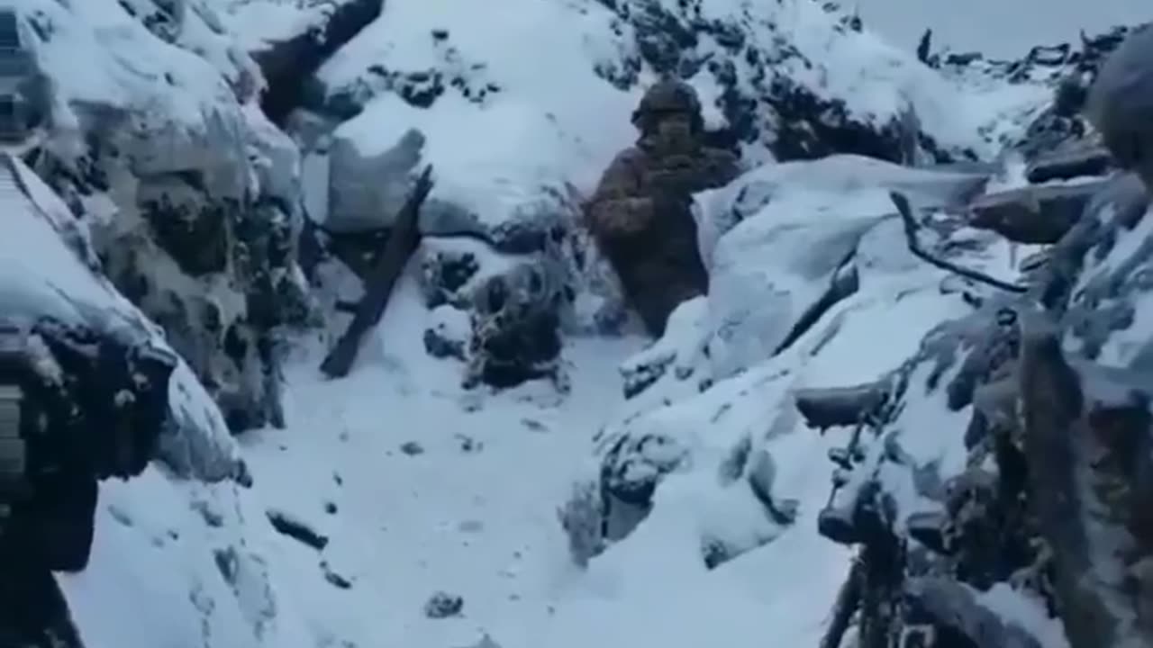 Ukrainian trench. A moment before the death...