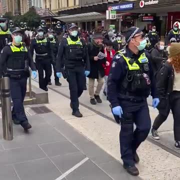 Protest in Melbourne Australia 3 July 2021