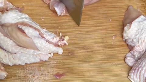 Cut chicken