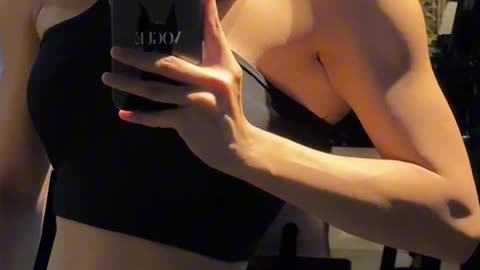 Sexy girl in gym