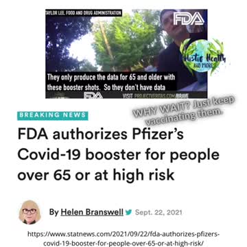 FDA Undercover Video | FDA Authorizes Booster 65+
