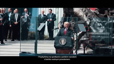 Part of President Donald Trump inspirational speech in Poland (2017)