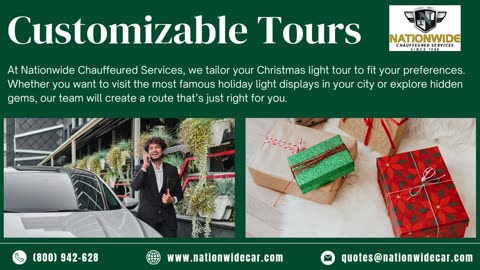 Christmas Holiday Light Tour Limo Service: Celebrate the Season in Style