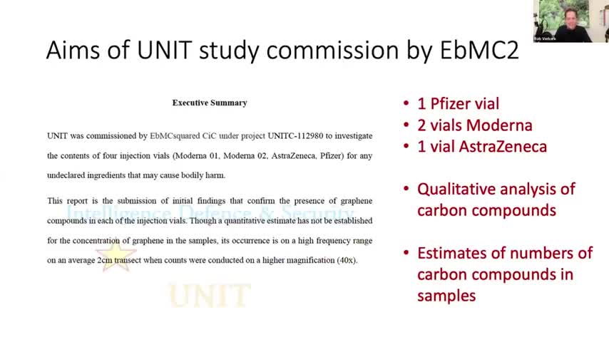 COVID-19 INJECTION CONTENTS: DR. ROBERT VERKERK SUMMARIZES EBMC2 CIC STUDY PRELIMINARY FINDINGS