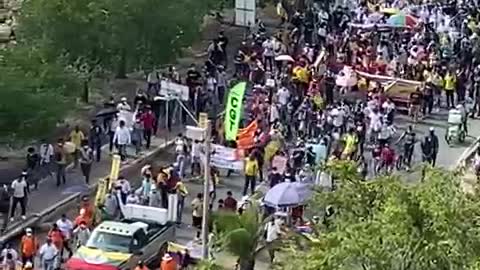 Marcha pacífica atraviesa Bocagrande