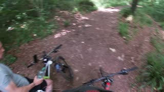 Mountain biking witches Lodge new trail