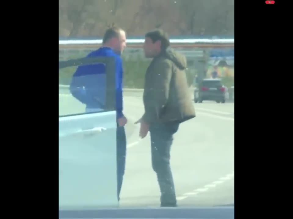 Road rage ends differently