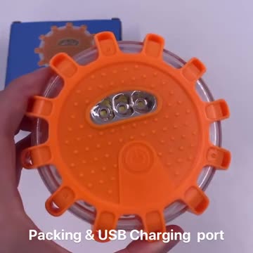 USB Rechargeable LED Road Flares Emergency Lights-Roadside Warning