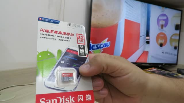 Sandisk microSDHC Ultra UHS-1 32GB – AliExpress (falsificado)