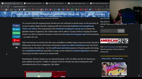 Europe's economy is tanking over sanctions