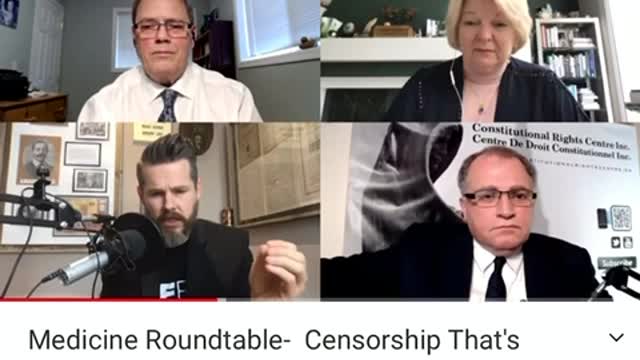 Canada 🇨🇦 censorship medical round table