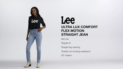 Lee Women's Ultra Lux Comfort with Flex Motion Straight Leg Jean