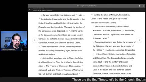 Reserved for fire; the 70 Nations. Genesis 9-10 (Live Service 2022 May 2)