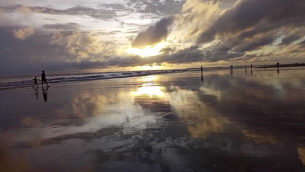 COX'S BAZAR SEA BEACH SUN SET||BANGLSDESH