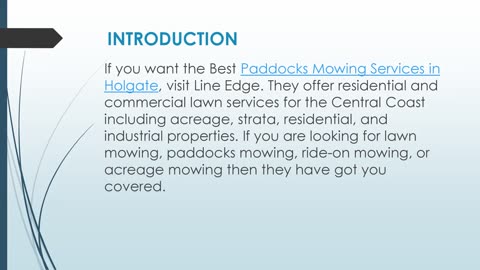 Best Paddocks Mowing Services in Holgate