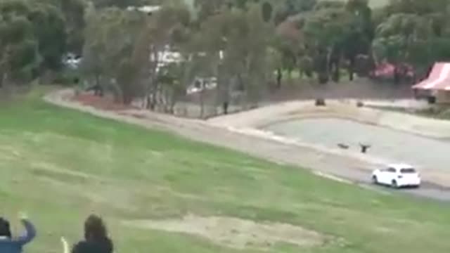 ma rolls down from hill