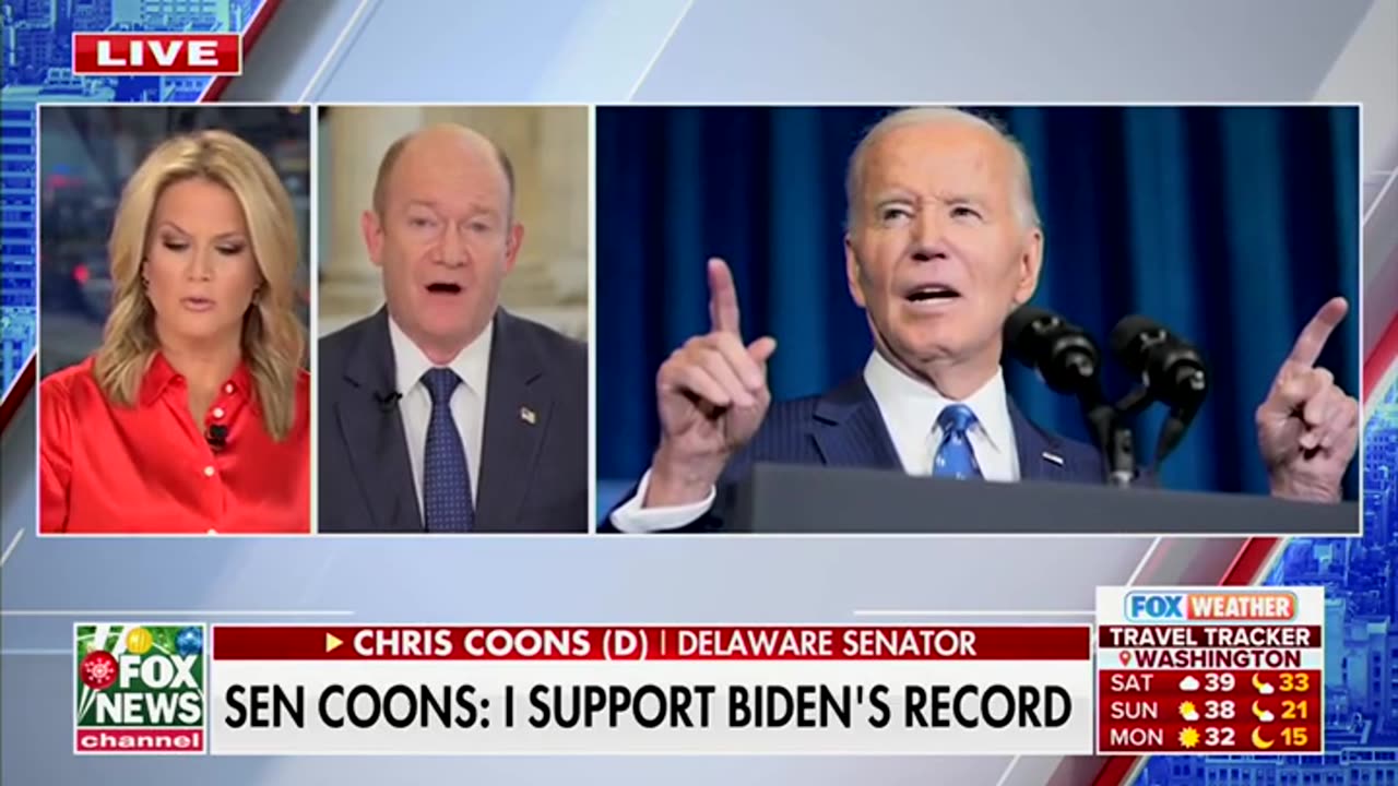 Dem Sen Who Said Biden 'On Top Of His Game' In 2024 Deflects And Defends