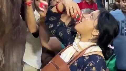 Indians Drinking Holy AC Run Off