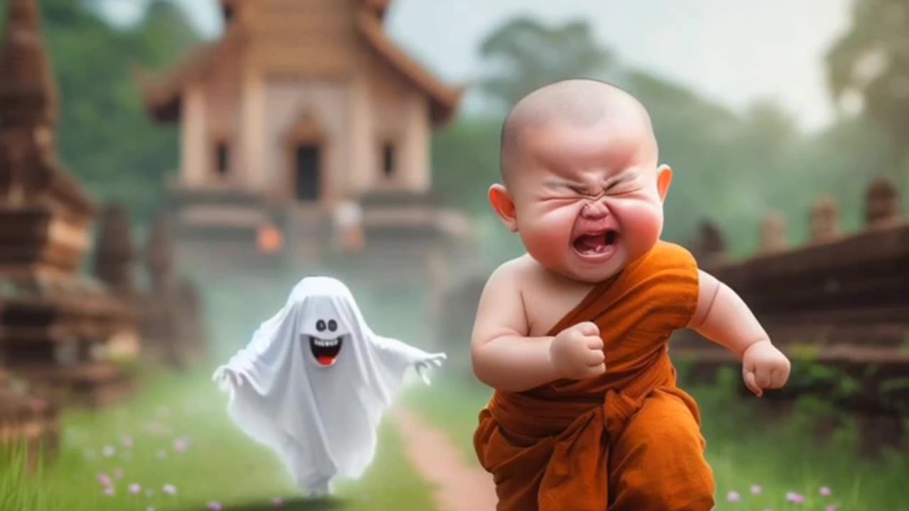 Little monk so cute viral video