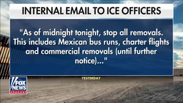 EXCLUSIVE- Tucker obtains 'shocking' internal email sent to ICE officers