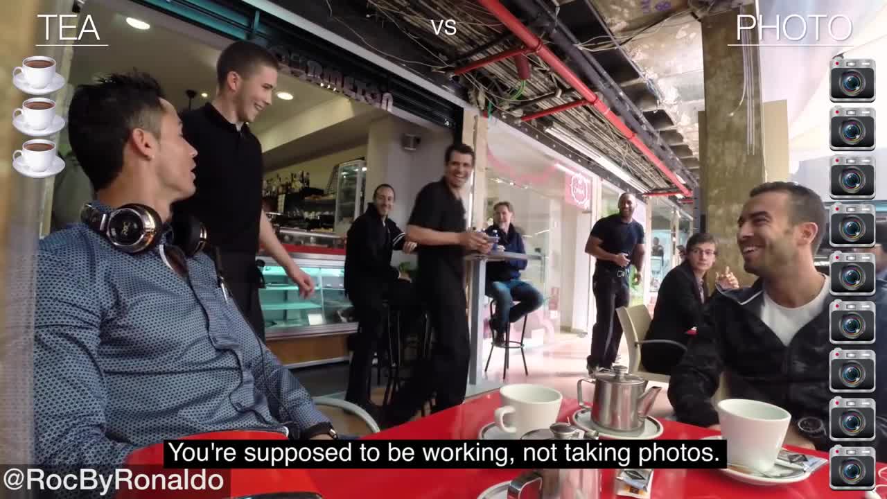 CRISTIANO RONALDO was just going out for tea and this happened...Manchester United