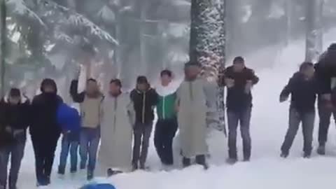 Folk music snow