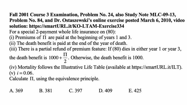 Exam LTAM exercise for June 18, 2021