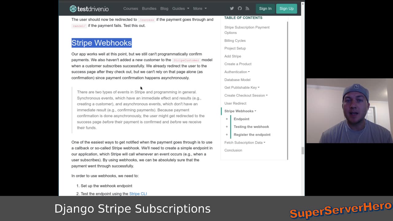 Integrating Stripe for Website Subscriptions