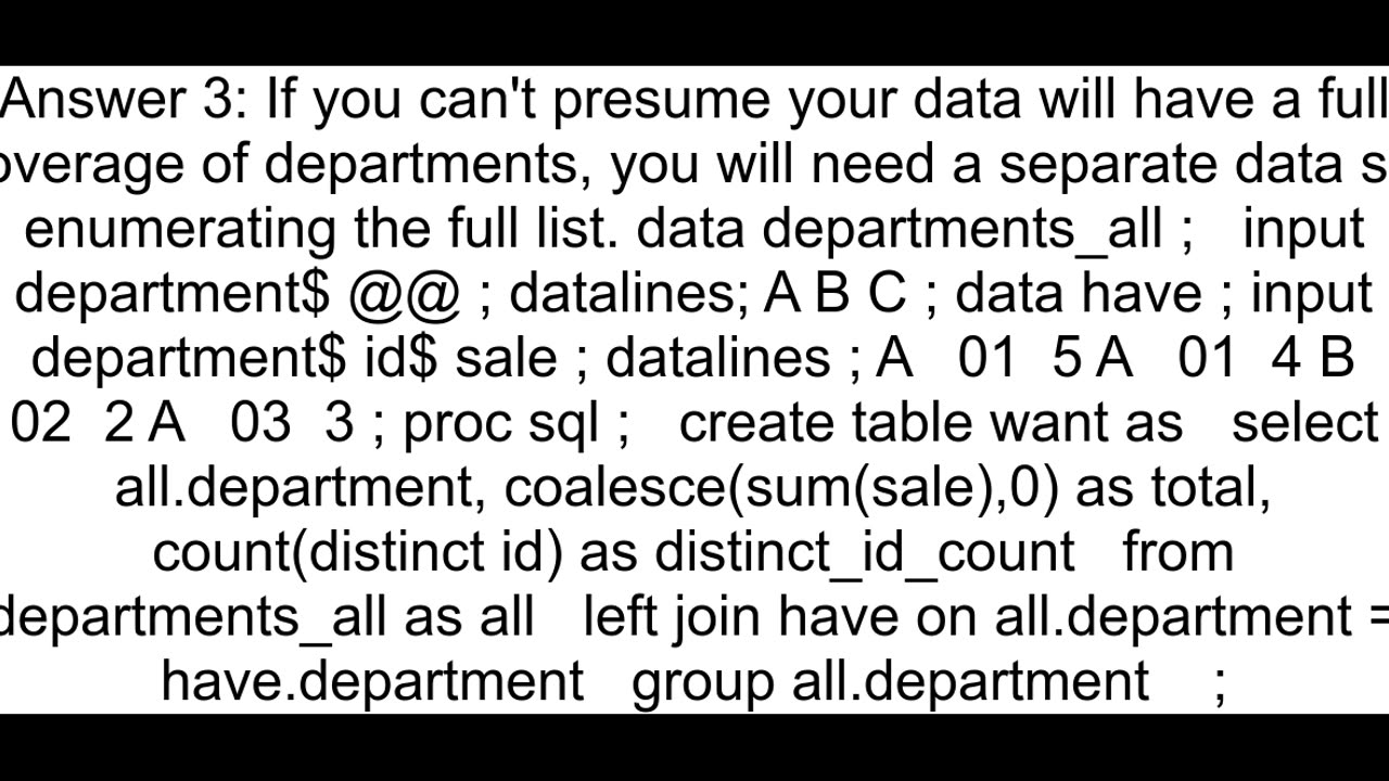 SQL query with grouping of possible values and output blank rows if zero count