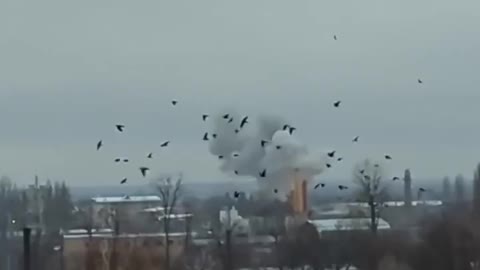24.02.2022. The war has begun!!!A strike on the airfield of Lutsk in western Ukraine.