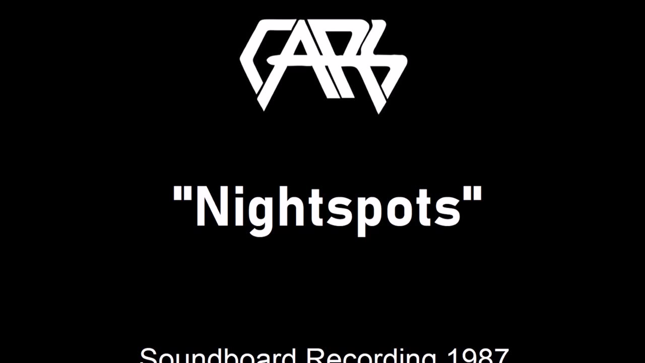 The Cars - Nightspots (Live in Columbia, Missouri 1987) Soundboard