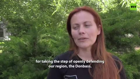 Resident of Donetsk : "Im grateful to the Russian Federation"